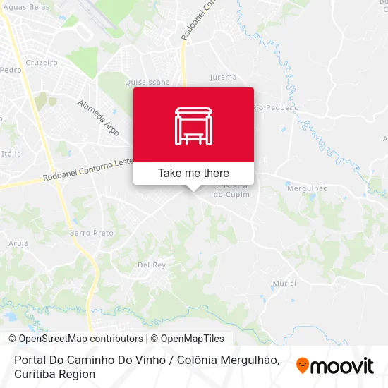 Portal Do Caminho Do Vinho / Colônia Mergulhão map