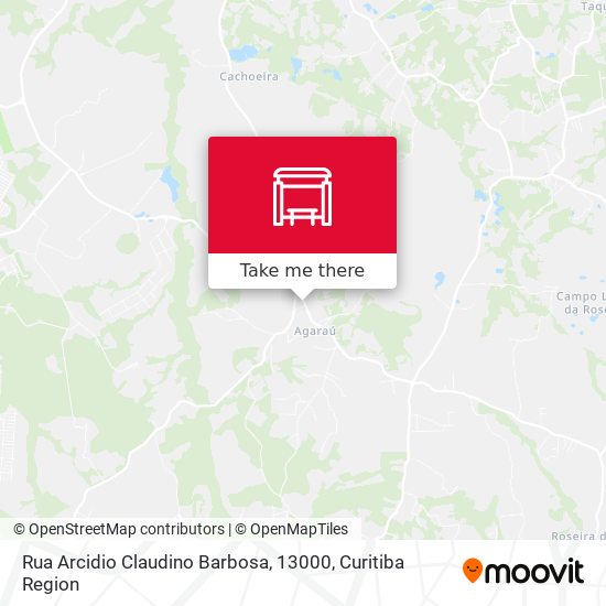 Mapa Rua Arcidio Claudino Barbosa, 13000