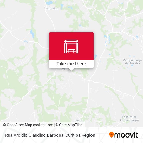 Mapa Rua Arcidio Claudino Barbosa