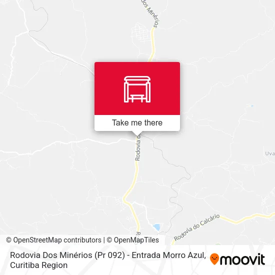 Rodovia Dos Minérios (Pr 092) - Entrada Morro Azul map