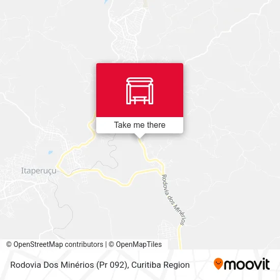 Rodovia Dos Minérios (Pr 092) map