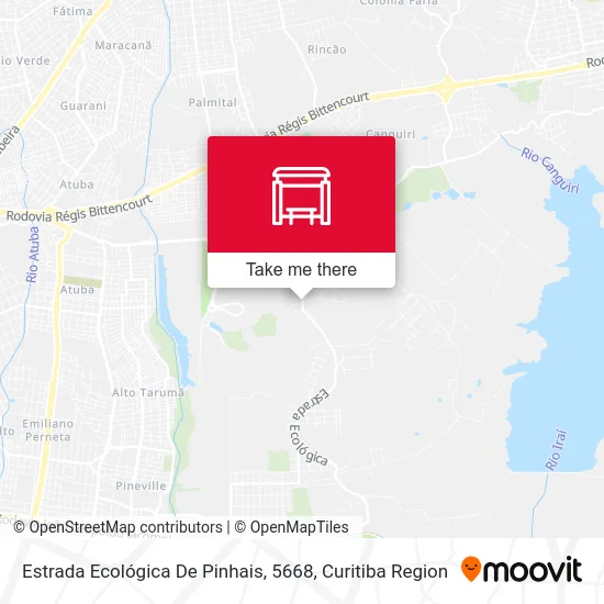 Estrada Ecológica De Pinhais, 5668 map