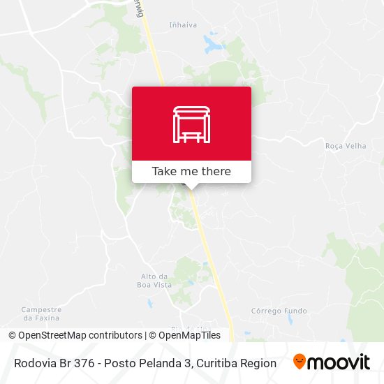 Mapa Rodovia Br 376 - Posto Pelanda 3