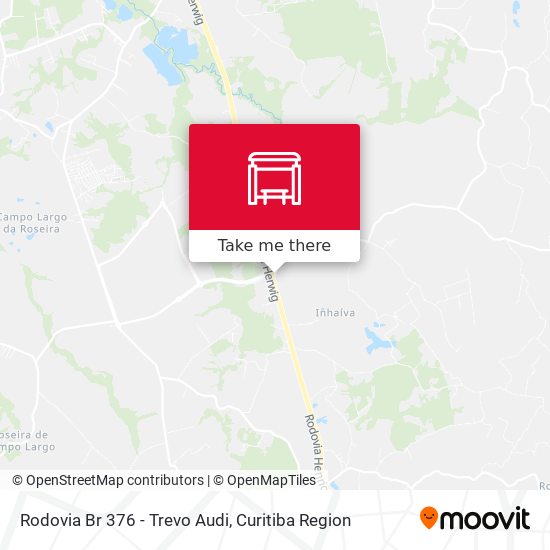 Rodovia Br 376 - Trevo Audi map