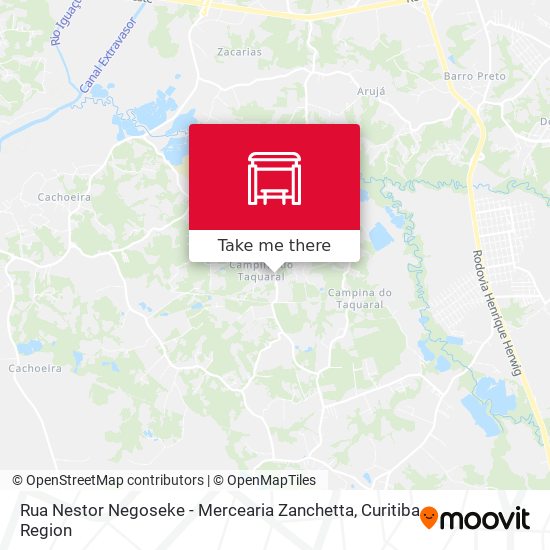 Rua Nestor Negoseke - Mercearia Zanchetta map