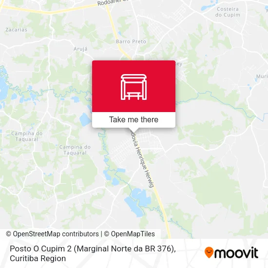Posto O Cupim 2 (Marginal Norte da BR 376) map