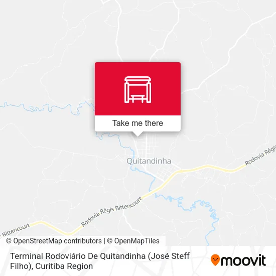 Terminal Rodoviário De Quitandinha (José Steff Filho) map