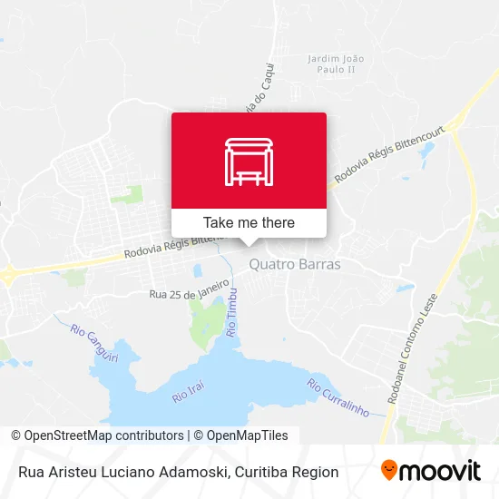 Rua Aristeu Luciano Adamoski map