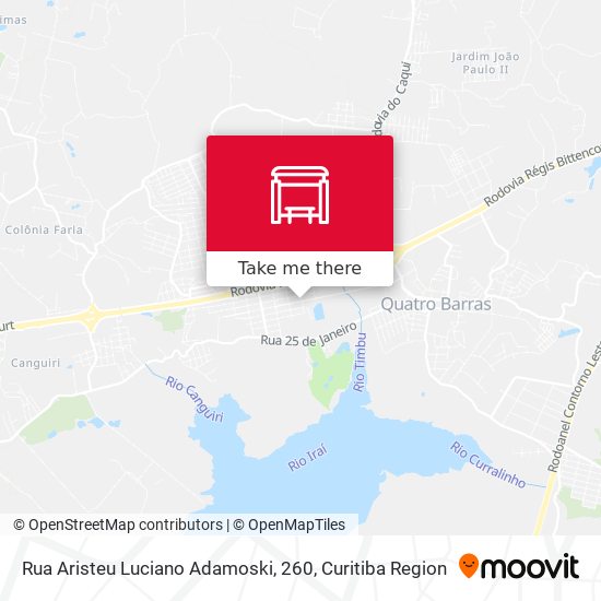 Rua Aristeu Luciano Adamoski, 260 map