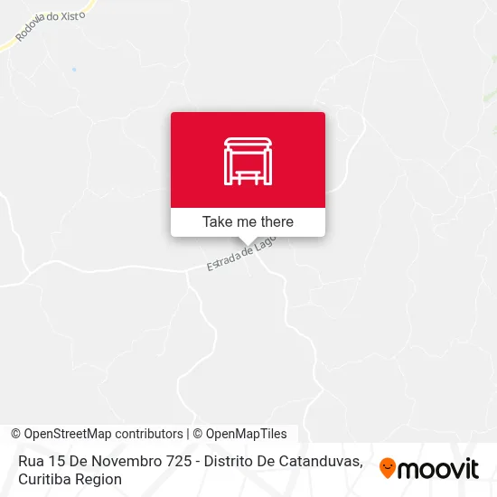 Rua 15 De Novembro 725 - Distrito De Catanduvas map