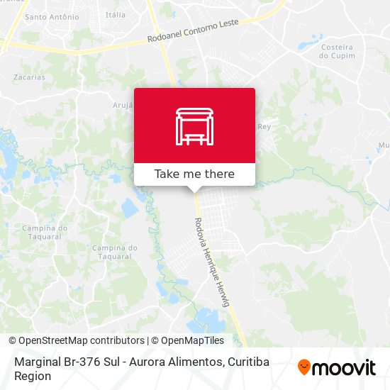 Marginal Br-376 Sul - Aurora Alimentos map