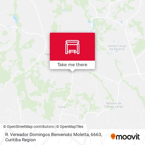 R. Vereador Domingos Benvenuto Moletta, 6663 map