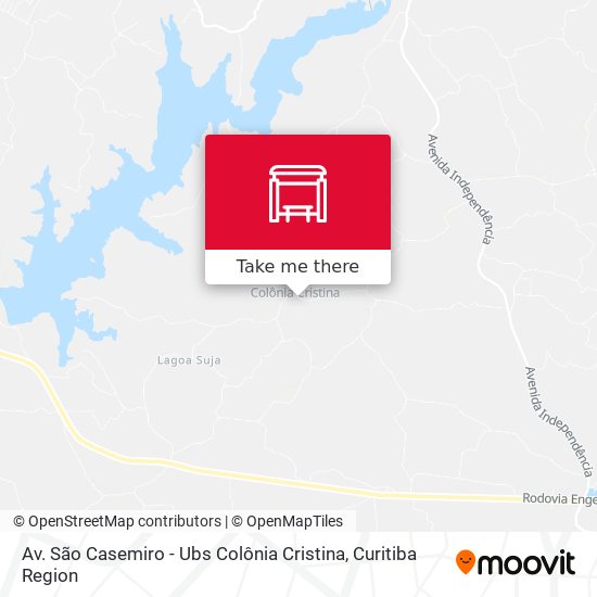 Av. São Casemiro - Ubs Colônia Cristina map