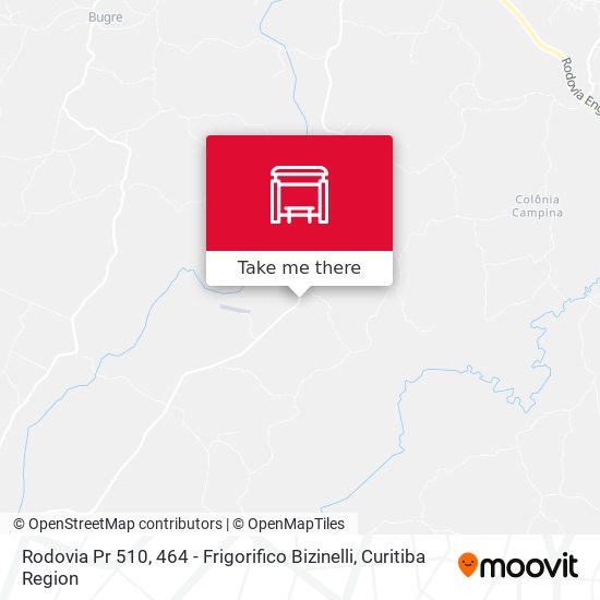 Rodovia Pr 510, 464 - Frigorifico Bizinelli map