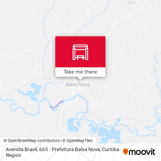 Avenida Brasil, 665 - Prefeitura Balsa Nova map