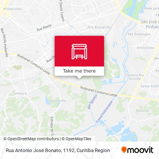 Rua Antonio José Bonato, 1192 map