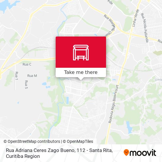 Rua Adriana Ceres Zago Bueno, 112 - Santa Rita map
