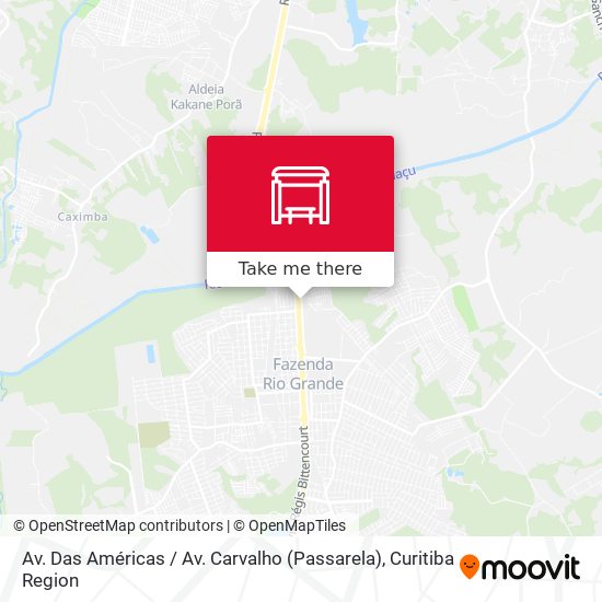 Av. Das Américas / Av. Carvalho (Passarela) map