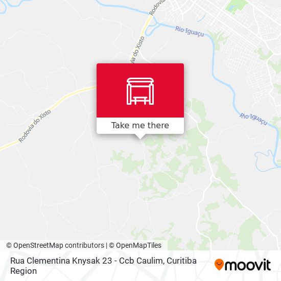 Mapa Rua Clementina Knysak 23 - Ccb Caulim