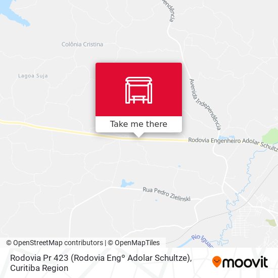 Rodovia Pr 423 (Rodovia Engº Adolar Schultze) map
