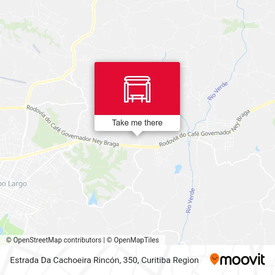 Estrada Da Cachoeira Rincón, 350 map