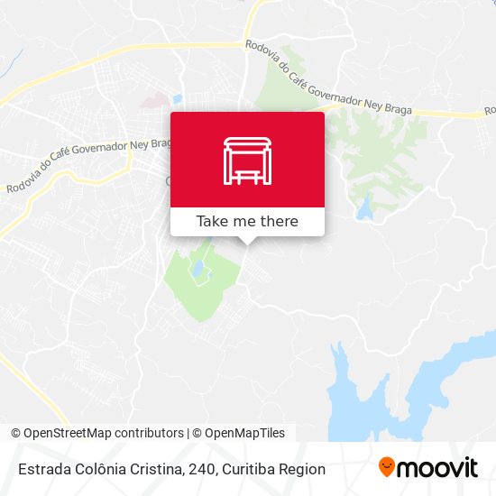 Estrada Colônia Cristina, 240 map