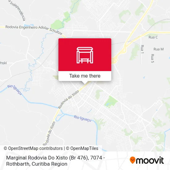 Marginal Rodovia Do Xisto (Br 476), 7074 - Rothbarth map