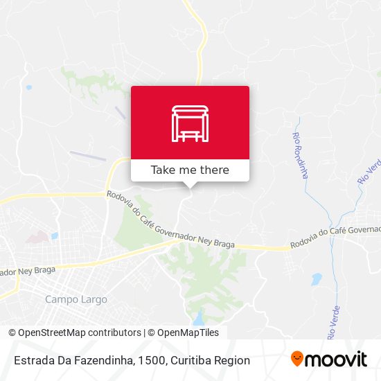 Estrada Da Fazendinha, 1500 map