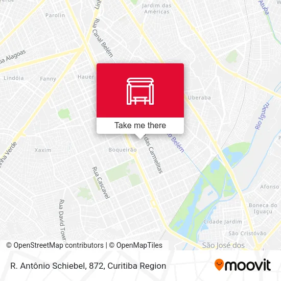 R. Antônio Schiebel, 872 map