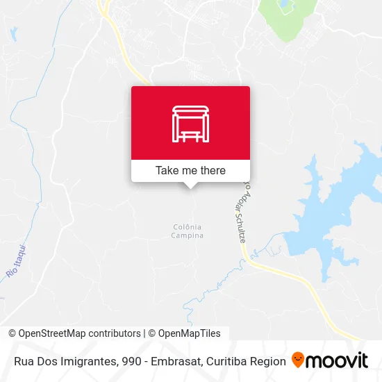 Rua Dos Imigrantes, 990 - Embrasat map