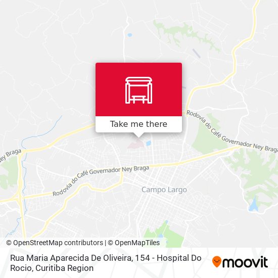 Mapa Rua Maria Aparecida De Oliveira, 154  - Hospital Do Rocio