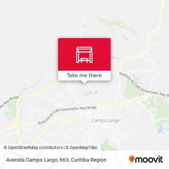 Mapa Avenida Campo Largo, 663