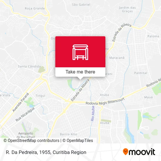 R. Da Pedreira, 1955 map