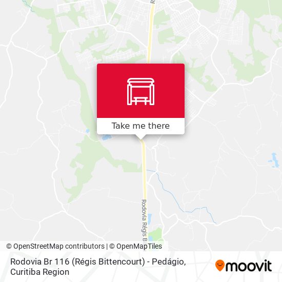 Rodovia Br 116 (Régis Bittencourt) - Pedágio map