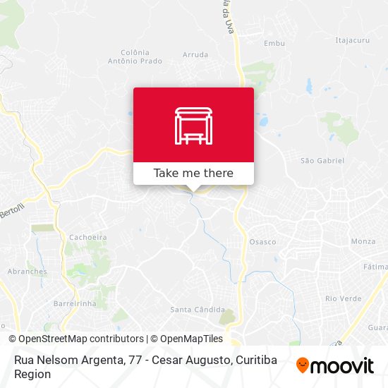 Rua Nelsom Argenta, 77 - Cesar Augusto map