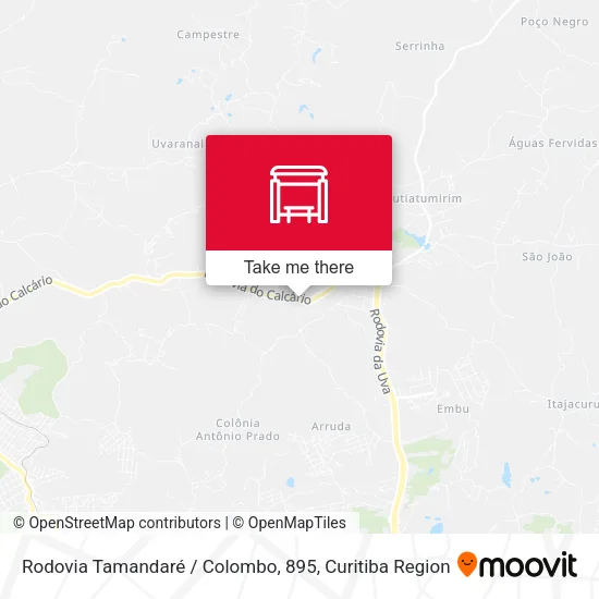 Rodovia Tamandaré / Colombo, 895 map
