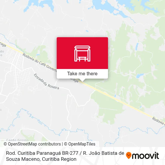 Rod. Curitiba Paranaguá BR-277 / R. João Batista de Souza Maceno map