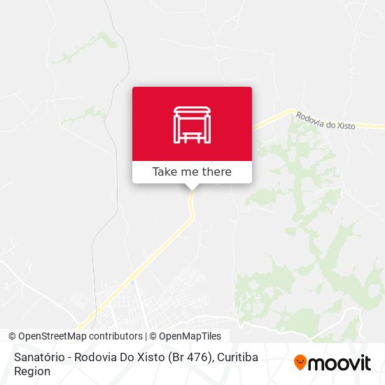Sanatório - Rodovia Do Xisto (Br 476) map