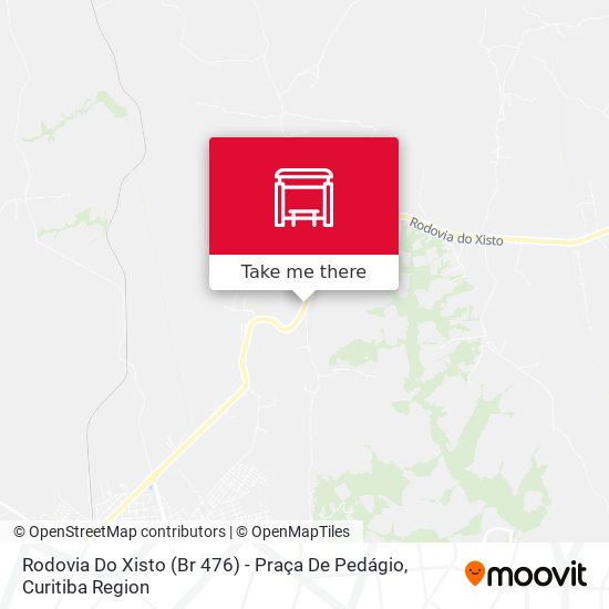 Rodovia Do Xisto (Br 476) - Praça De Pedágio map