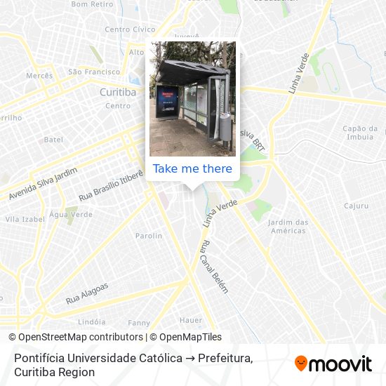 Pontifícia Universidade Católica → Prefeitura map
