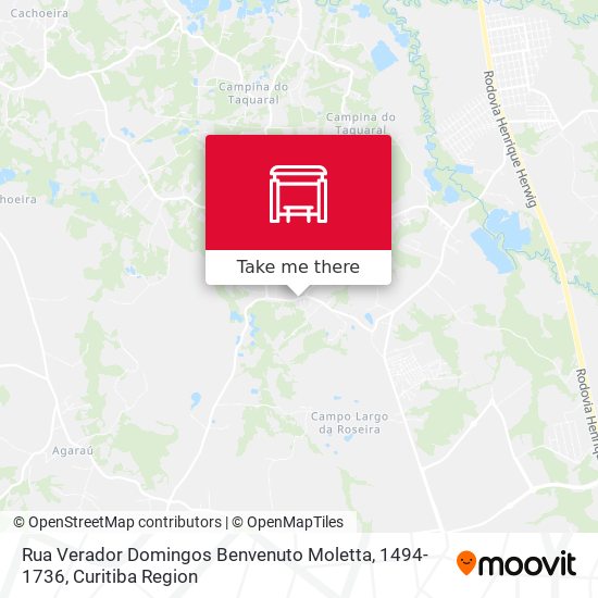 Rua Verador Domingos Benvenuto Moletta, 1494-1736 map