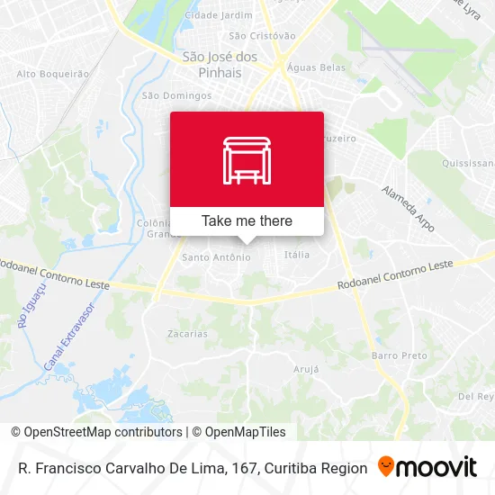 R. Francisco Carvalho De Lima, 167 map
