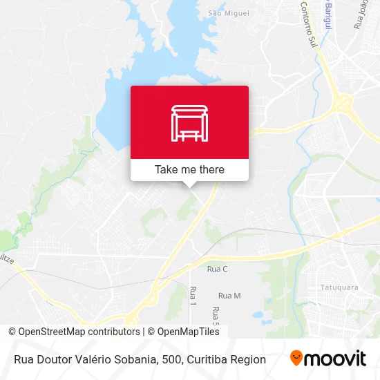 Rua Doutor Valério Sobania, 500 map