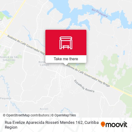 Mapa Rua Evelize Aparecida Rosseti Mendes 162