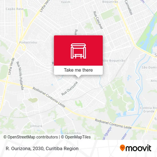 R. Ourizona, 2030 map