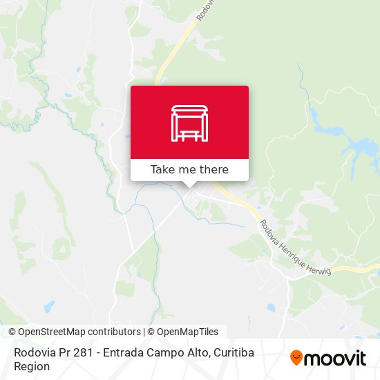 Rodovia Pr 281 - Entrada Campo Alto map