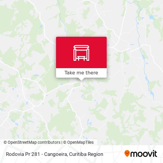 Rodovia Pr 281 - Cangoeira map