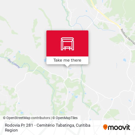Rodovia Pr 281 - Cemitério Tabatinga map