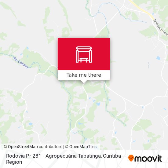 Rodovia Pr 281 - Agropecuária Tabatinga map