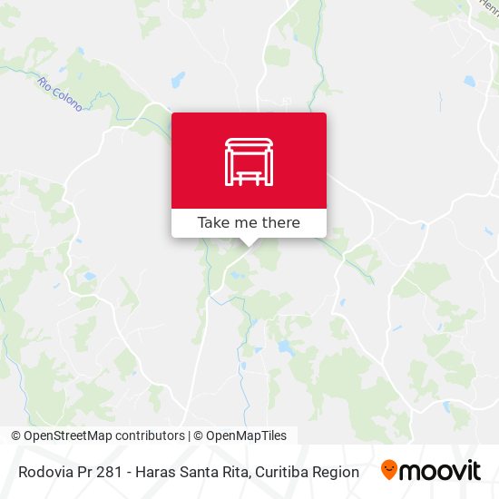 Rodovia Pr 281 - Haras Santa Rita map